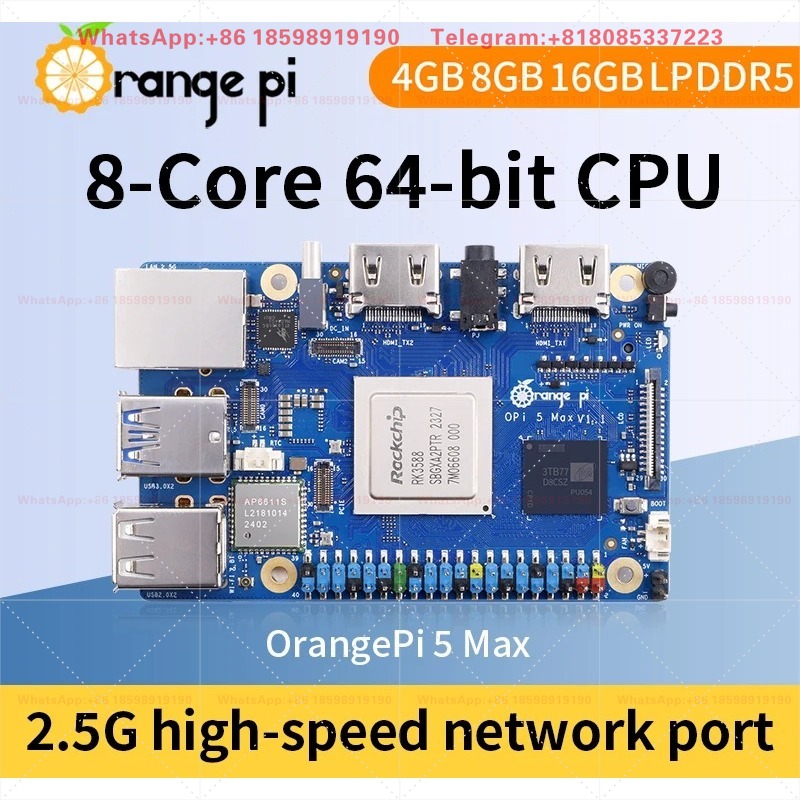 Orange Pi 5 Max 8GB / 16GB RAM – Orange Pi 5 Plus 16Gb recenzja i cena